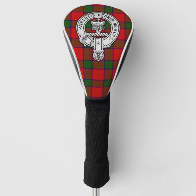 Clan Donnachaidh (Robertson) Wappen & Tartan Golf Headcover (Vorderseite)