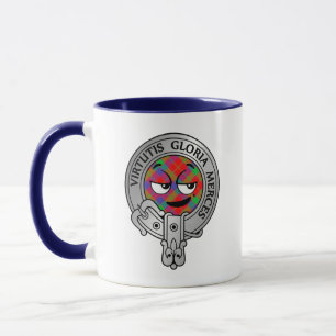 Clan Donnachaidh Robertson Wappen & Tartan Tasse