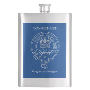 Clan Donnachaidh (Robertson) Wappen & War Cry Flachmann