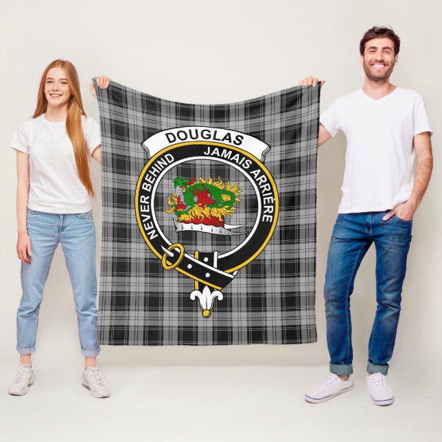Clan Douglas Gray Tartan Kariert Fleecedecke (Beispiel)