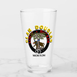 Clan Douglas "LOCK SICKER" 16oz Glass Tumbler