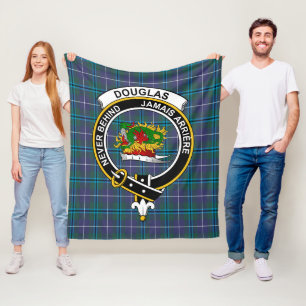 Clan Douglas Modern Tartan Kariert Fleecedecke