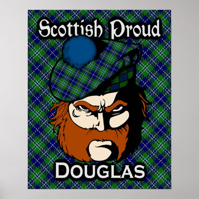 Clan Douglas Scottish Tartan Poster (Vorne)