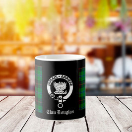Clan Douglas Tartan Crest Kaffeetasse