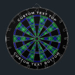 Clan Douglas Tartan Dartscheibe<br><div class="desc">Clan Douglas traditioneller Tartan mit modernen Farben. Nahtloses Muster. Zwei benutzerdefinierte Textbereiche auf dem äußeren Ring.</div>
