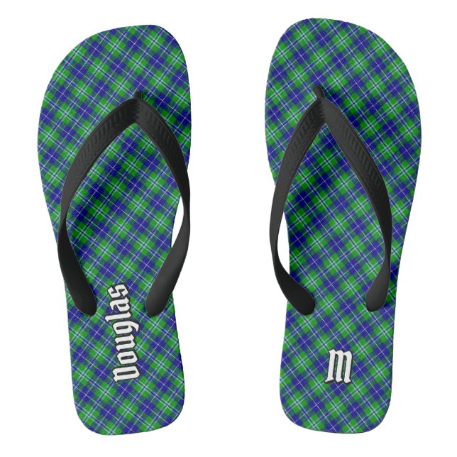 Clan Douglas Tartan Flip Flops (Fußbett)