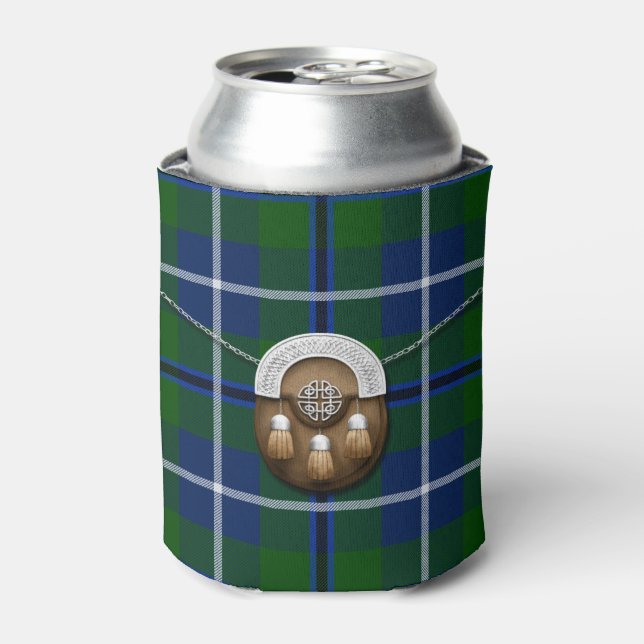 Clan Douglas Tartan und Sporran Dosenkühler (Kanne Vorderseite)