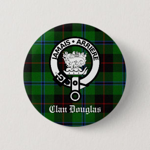 Clan Douglas Tartan Wappen Button