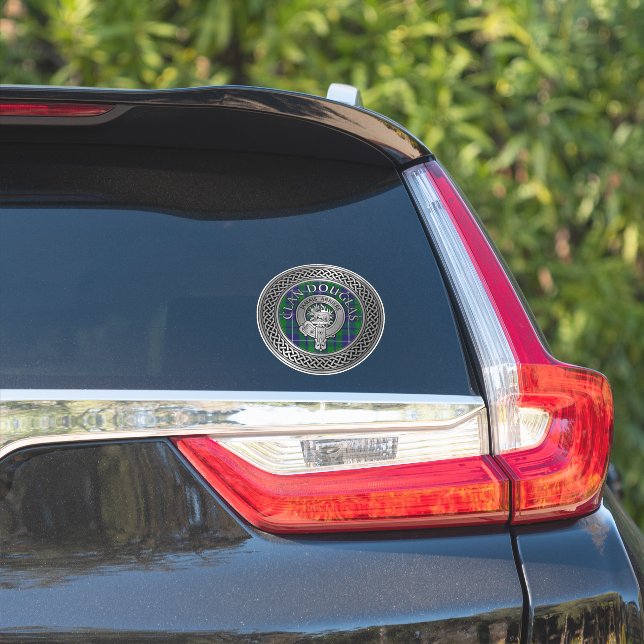 Clan Douglas Wappen & Tartan Aufkleber (Auto Seite)