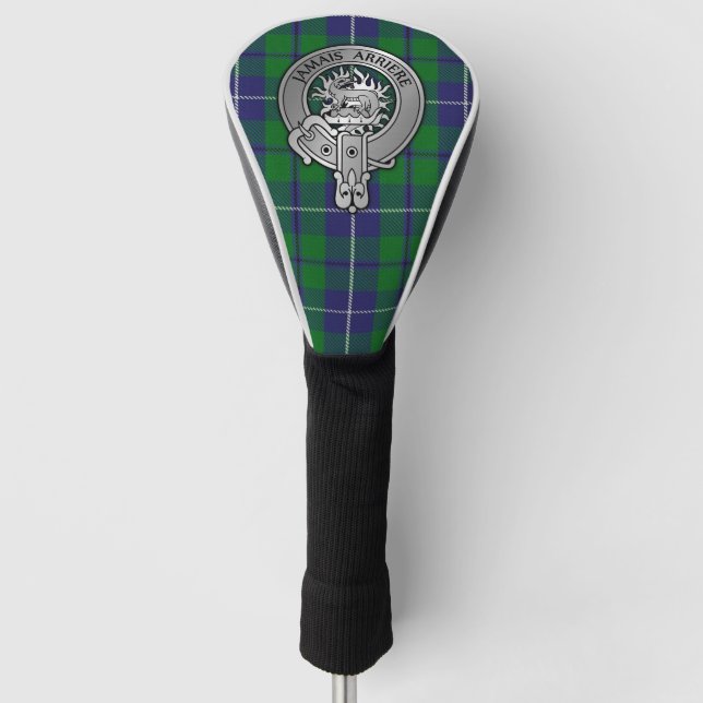Clan Douglas Wappen & Tartan Golf Headcover (Vorderseite)