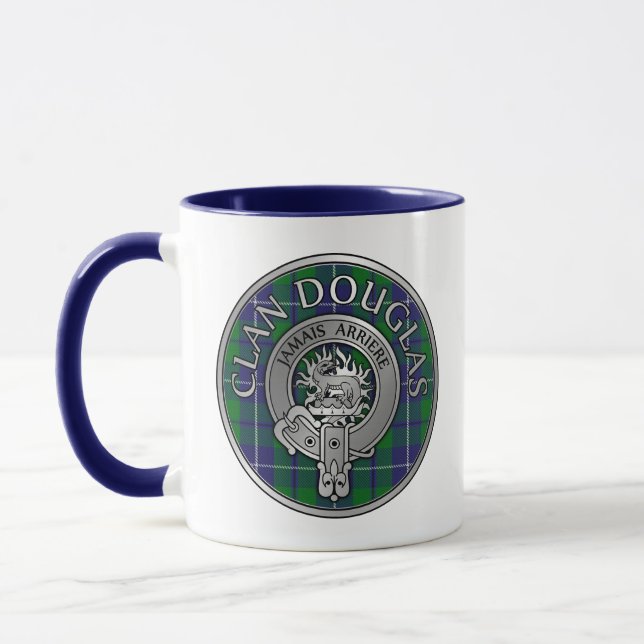Clan Douglas Wappen & Tartan Tasse (Links)