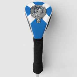 Clan Douglas Wappen & Tartan über Salreifen Golf Headcover