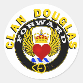 Clan Douglas Winged Heart "FORWARD" Sticker