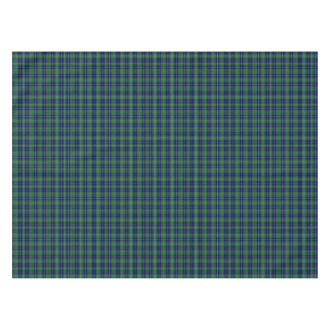 Clan-Douglastartan-karierter Tabellen-Stoff Tischdecke (Vorderseite (Horizontal))