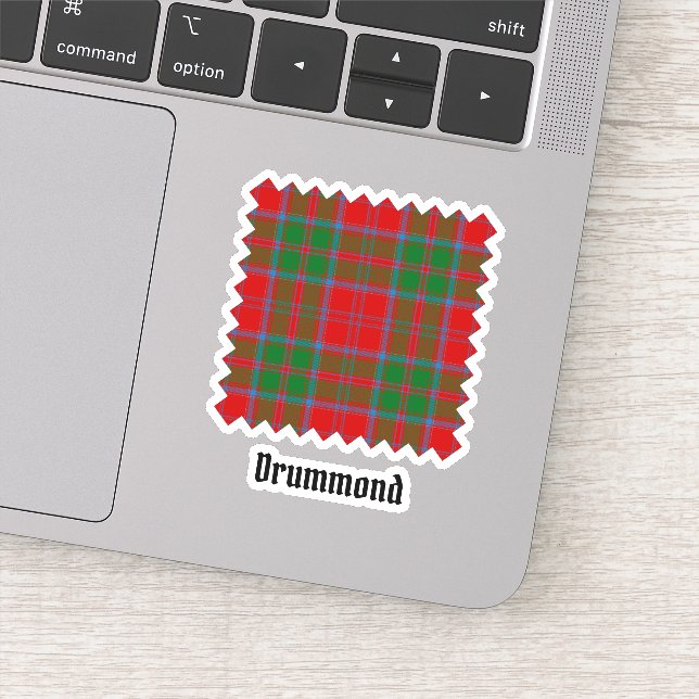 Clan Drummond Tartan Aufkleber (Detail)