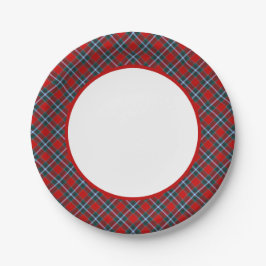 Clan Drummond Tartan Border Pappteller