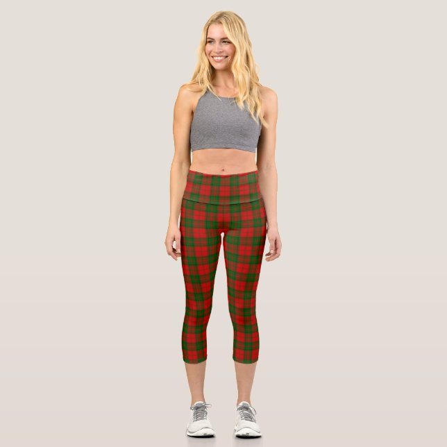 Clan Drummond Tartan Capri Leggings (Vorderseite)