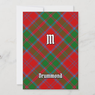 Clan Drummond Tartan Einladung