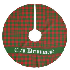 Clan Drummond Tartan individuell anpassbar Polyester Weihnachtsbaumdecke