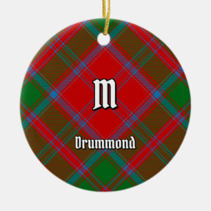 Clan Drummond Tartan Keramik Ornament