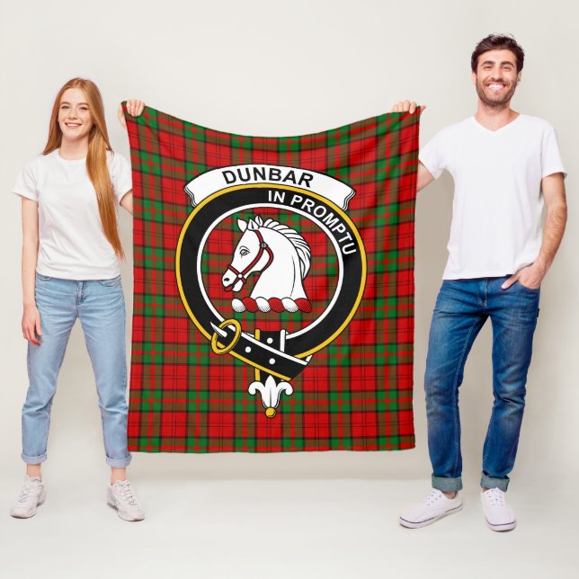 Clan Dunbar Tartan Kariert Fleecedecke (Beispiel)