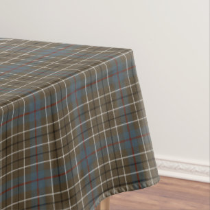 Clan-Duncan Brown verwitterter schottischer Tartan Tischdecke