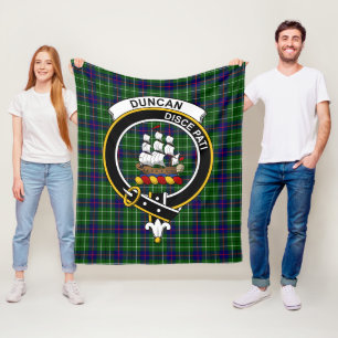 Clan Duncan Modern Tartan Kariert Fleecedecke