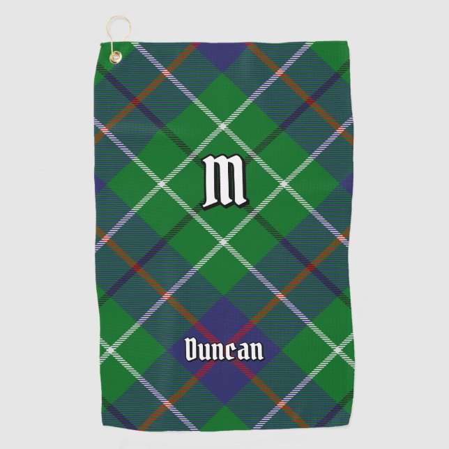 Clan-Duncan-Tartan Golfhandtuch (Vorderseite)