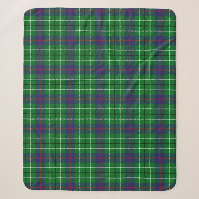 Clan Duncan Tartan Kariert Sherpadecke (Vorderseite)