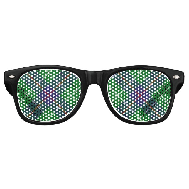 Clan Duncan Tartan Partybrille (Vorderseite)