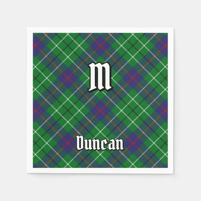 Clan Duncan Tartan Serviette (Vorderseite)