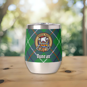 Clan Duncan-Wappen auf Tartan