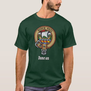 Clan Duncan Wappen über Tartan T-Shirt