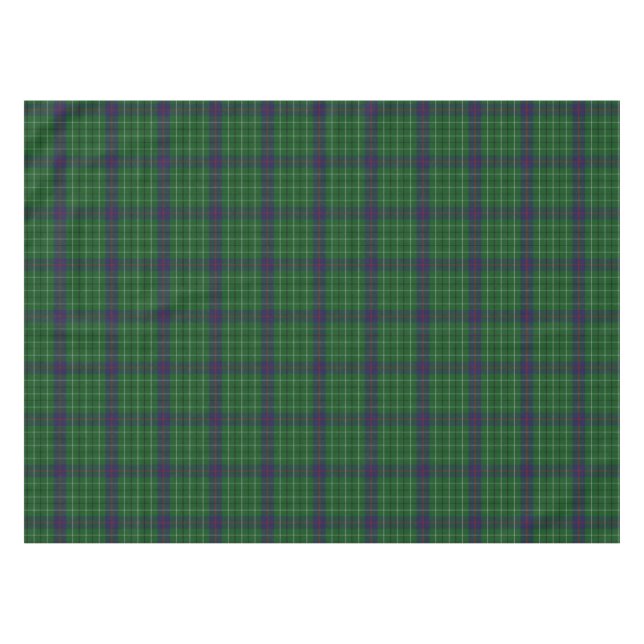Clan-Duncantartan-karierter Tabellen-Stoff Tischdecke (Vorderseite (Horizontal))