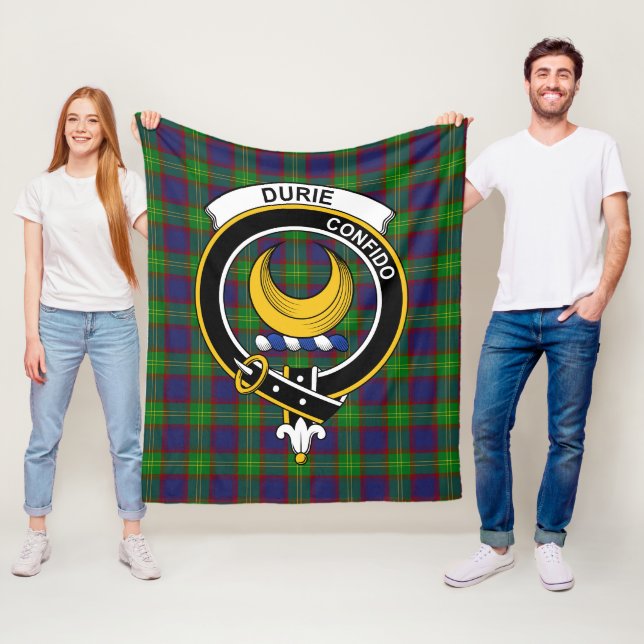 Clan Durie Tartan Kariert Fleecedecke (Beispiel)