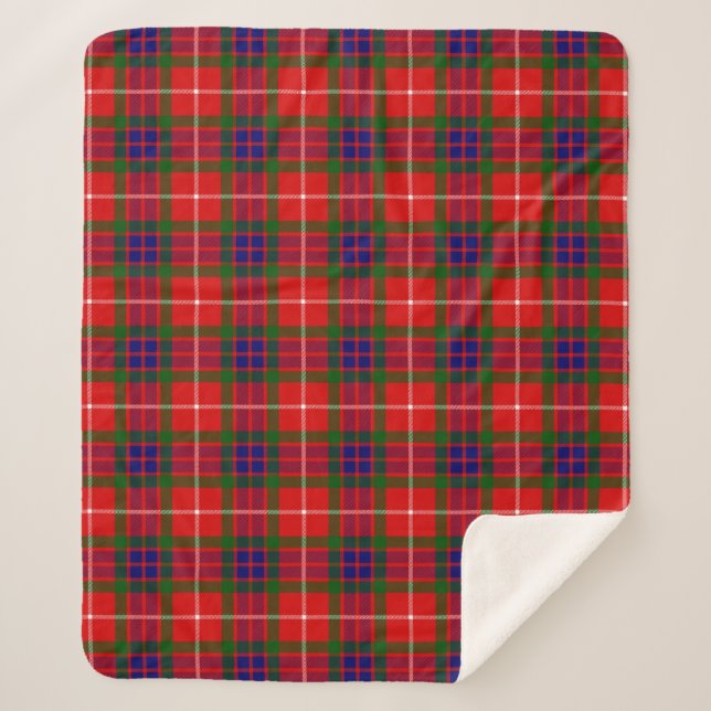 Clan écossais Fraser de Lovat Tartan Plaid (Devant)
