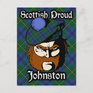 Clan écossais Johnstone Johnston Tartan Carte post