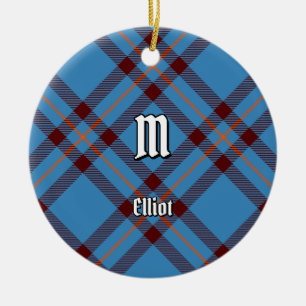 Clan Elliot Alte Keramik Tartan Ornament