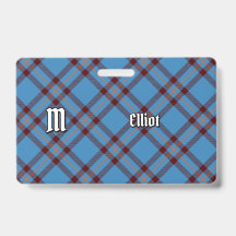 Clan Elliot Ancien Badge Tartan