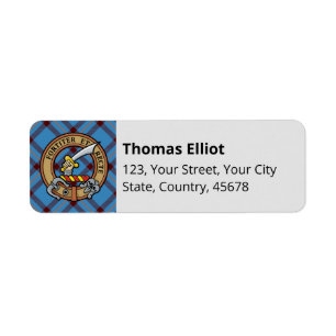 Clan Elliot Ancien Étiquette Tartan