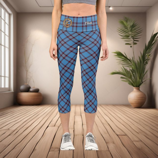 Clan Elliot Ancient Tartan Capri Leggings (Von Creator hochgeladen)