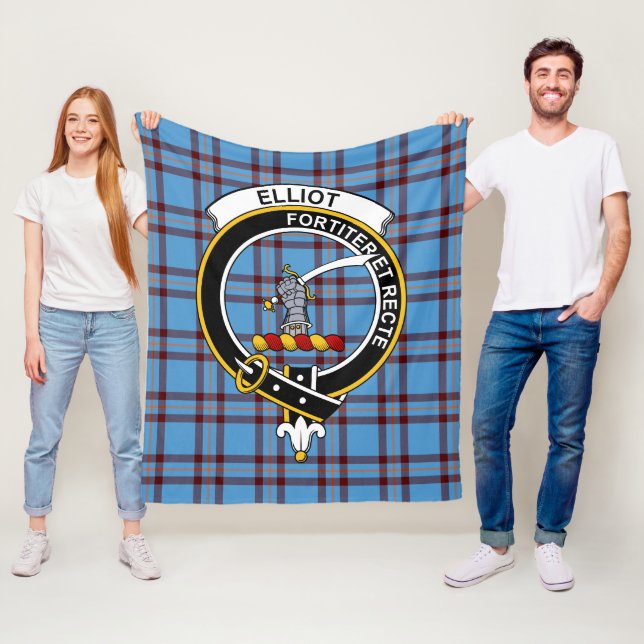 Clan Elliot Ancient Tartan Kariert Fleecedecke (Beispiel)