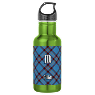 Clan Elliot Ancient Tartan Stahl Wasserflasche