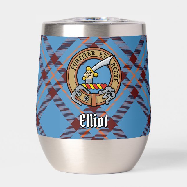 Clan Elliot Crest sur le tarte antique (Avant)