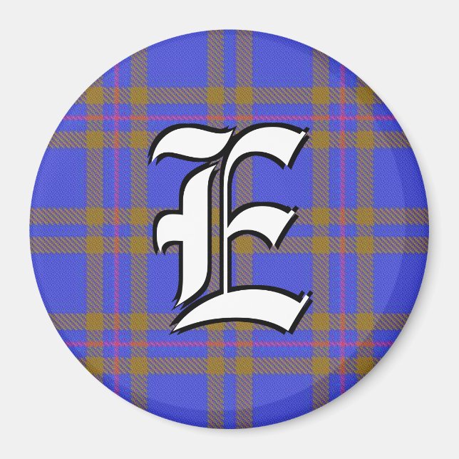 Clan Elliot Elliott Tartan Kariert Accents Magnet (Vorne)