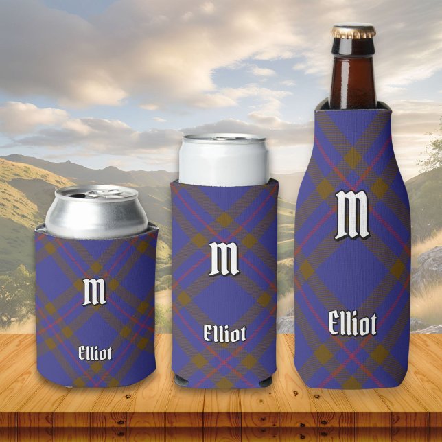 Clan Elliot Modern Tartan Can Cooler Dosenkühler (Von Creator hochgeladen)