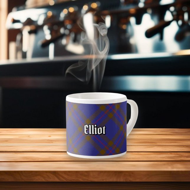 Clan Elliot Modern Tartan Espresso Cup Espressotasse (Von Creator hochgeladen)