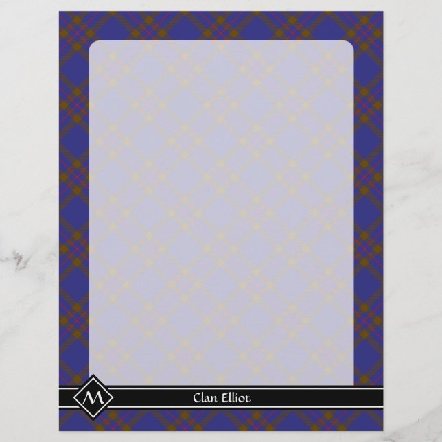 Clan Elliot Modern Tartan Flyer (Vorne)