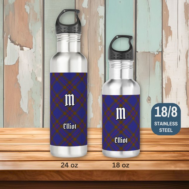 Clan Elliot Modern Tartan Steel Water Flasche Edelstahlflasche (Von Creator hochgeladen)