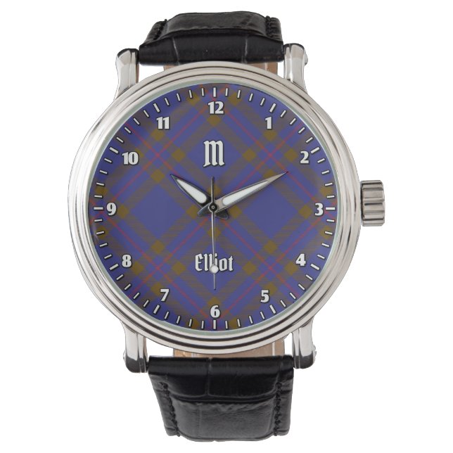 Clan Elliot Modern Tartan Watch Armbanduhr (Vorderseite)